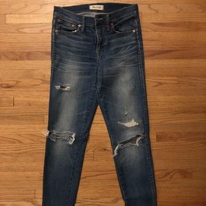 Madewell skinny jeans- high rise